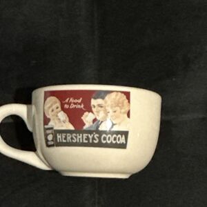 Mug White Red Ceramic, Hershey's Cocoa Advertising